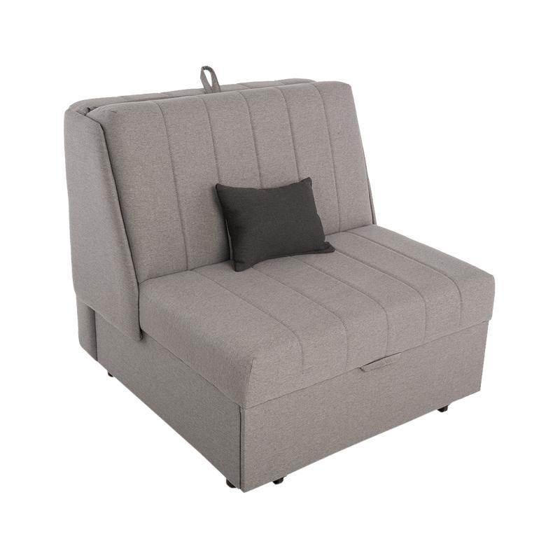 Πολυθρόνα New Montana Fylliana Γκρί - Σκούρο Γκρί Bombay 95x100x92 εκ.