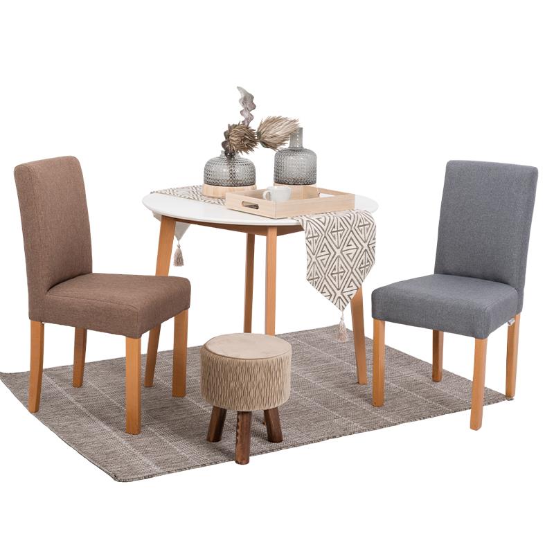 Καρέκλα Τραπεζαρίας Τ-11 Sawana Fylliana Γκρί - Φυσικό 45x40x90εκ.