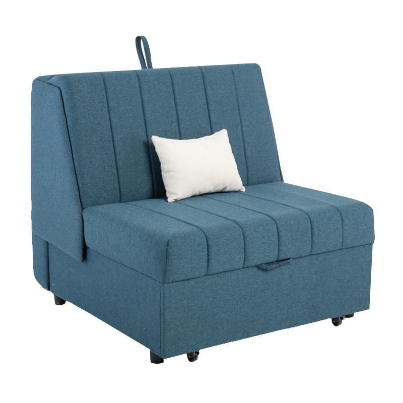 Πολυθρόνα New Montana Fylliana Μπλέ - Λευκό Bombay 95x100x92 εκ.