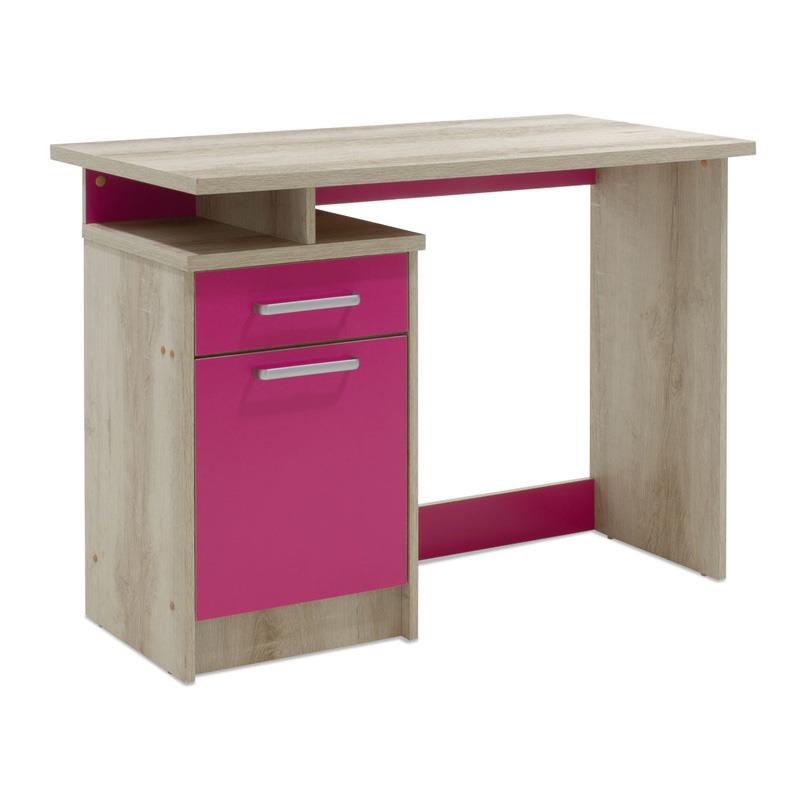 Γραφείο εργασίας Looney χρώμα castillo-ροζ 100x55x75εκ