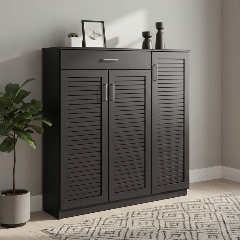 Παπουτσοθήκη-ντουλάπι SANTE 30 ζεύγων χρώμα wenge 120x37x123εκ