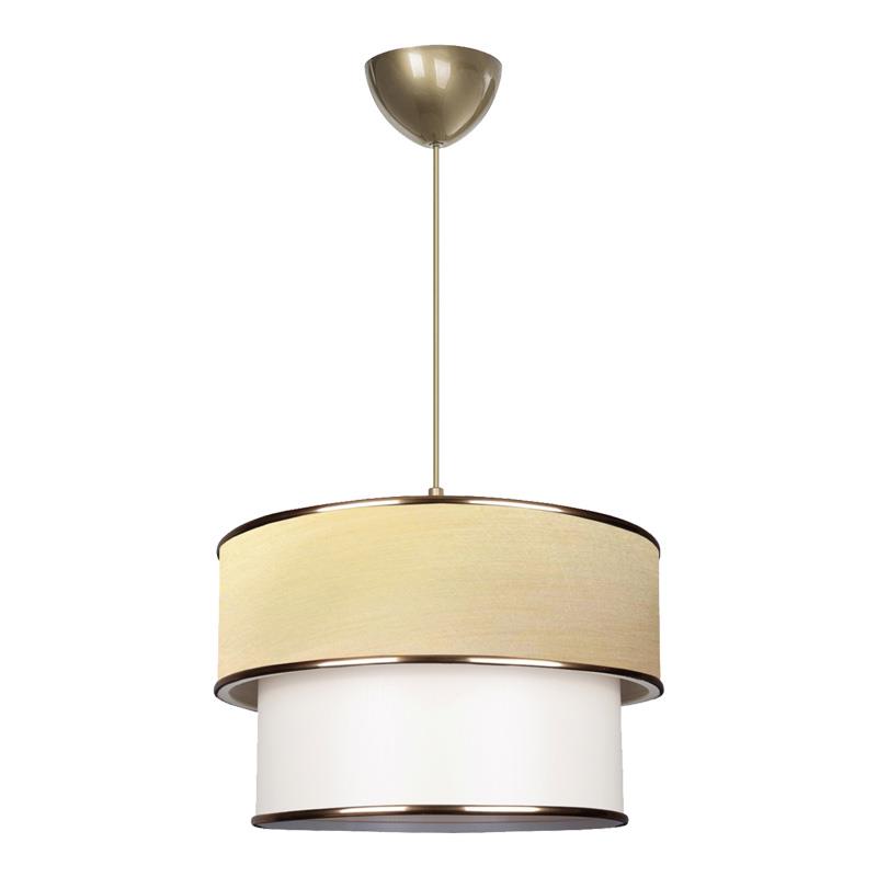 Φωτιστικό οροφής μονόφωτο PWL-1089 Ε27 εκρού-χρυσό Φ30x70εκ