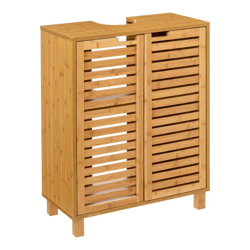 Πάγκος-ντουλάπι μπάνιου Sicela χρώμα φυσικό 60x28x80εκ Πάγκος-ντουλάπι μπάνιου Sicela χρώμα φυσικό 60x28x80εκ