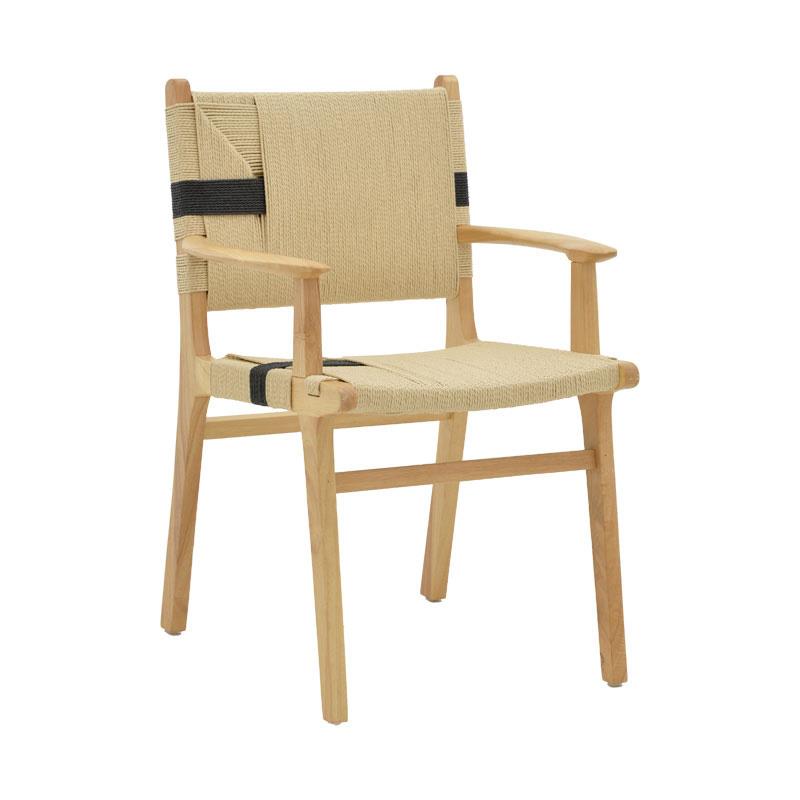 Καρέκλα - Πολυθρόνα Olivier ξύλο οξιάς φυσικό μαύρο-έδρα φυσικό σχοινί 62x60x85εκ Καρέκλα - Πολυθρόνα Olivier ξύλο οξιάς φυσικό μαύρο-έδρα φυσικό σχοινί 62x60x85εκ