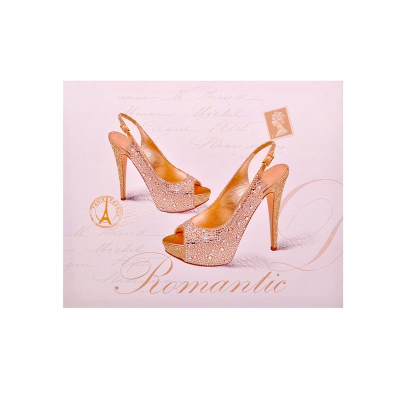 Κάδρο Γόβες Romantic Fylliana με Γκλίτερ Ρόζ 40x50x2.5εκ. Κάδρο Γόβες Romantic Fylliana με Γκλίτερ Ρόζ 40x50x2.5εκ.