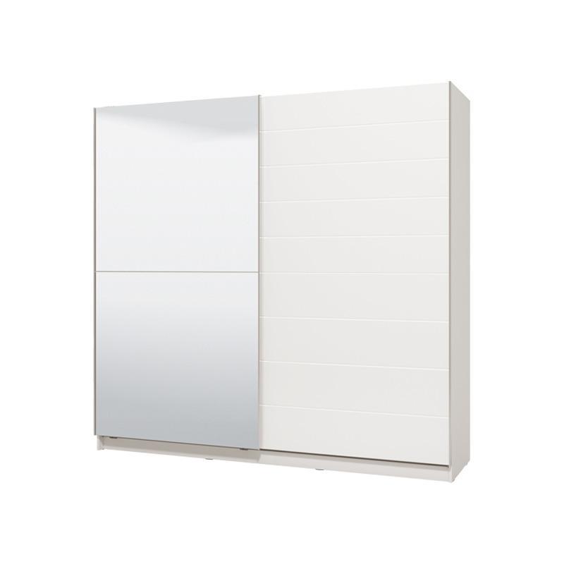 Ντουλάπα Mondego με Καθρέφτη 220 OG Λευκό - Λευκή Λάκα 217x62.5x210 εκ. Ντουλάπα Mondego με Καθρέφτη 220 OG Λευκό - Λευκή Λάκα 217x62.5x210 εκ.
