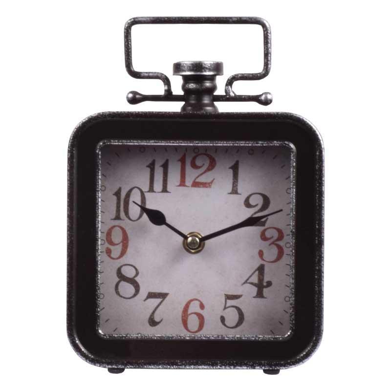 Επιτραπέζιο Ρολοϊ Lantern σε Μεταλλικό Μαύρο χρώμα 15x5x21.5εκ. Επιτραπέζιο Ρολοϊ Lantern σε Μεταλλικό Μαύρο χρώμα 15x5x21.5εκ.