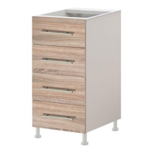 Επιδαπέδιο Ντουλάπι Κουζίνας Συρταριέρα 40 EMMA Σονόμα 40x56.5x82 εκ.