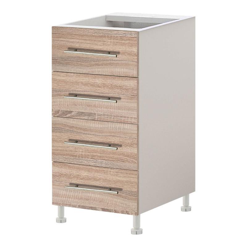 Επιδαπέδιο Ντουλάπι Κουζίνας Συρταριέρα 40 EMMA Σονόμα 40x56.5x82 εκ.