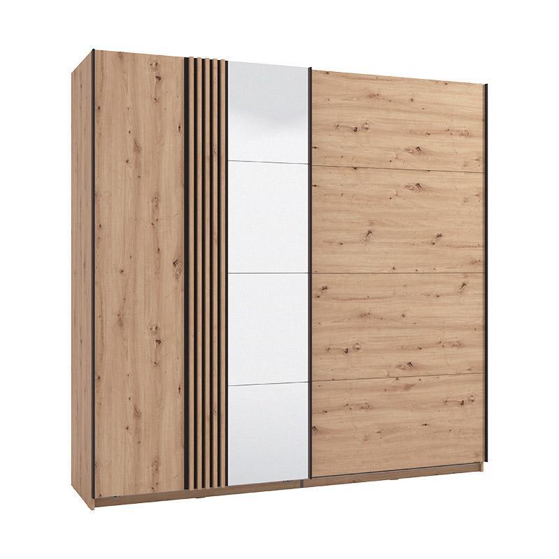 Ντουλάπα με Καθρέφτη Ascalon 220 OG H217 Artisan - Μαύρο 220x61x217 εκ. Ντουλάπα με Καθρέφτη Ascalon 220 OG H217 Artisan - Μαύρο 220x61x217 εκ.