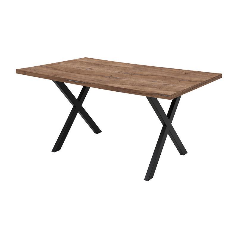 Τραπέζι Τραπεζαρίας Alfa Fylliana Flagstaff - Μαύρο 160x90x75 εκ.