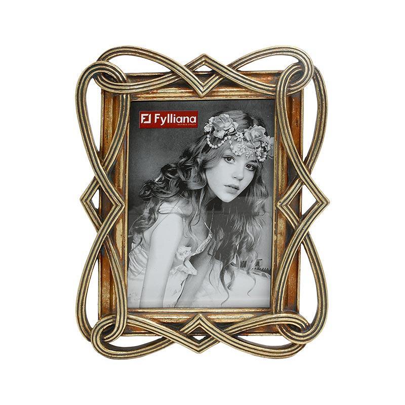 Κορνίζα FL24373 Fylliana Χρυσό χρώμα 10x15εκ.