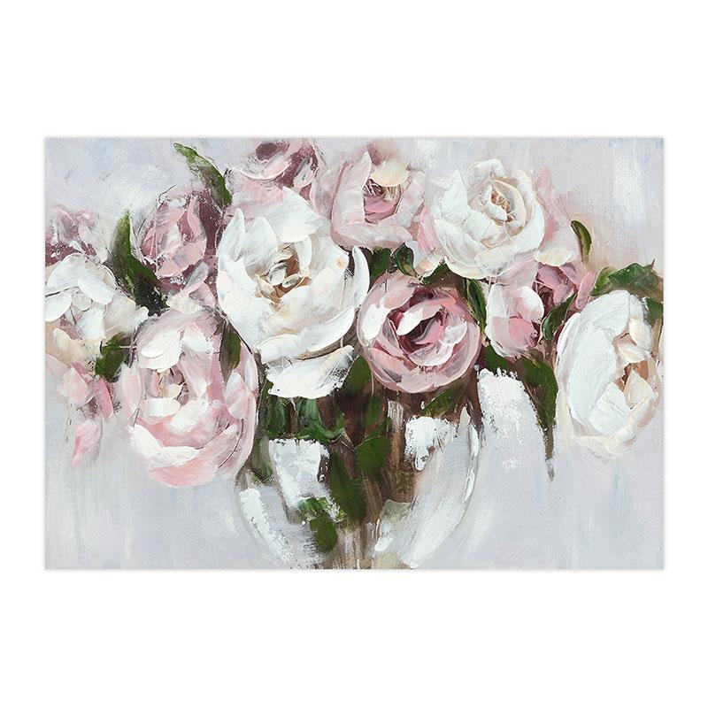 Πίνακας σε Καμβά Flower FL35301 Fylliana Μπέζ - Ρόζ και Λευκό 100x3x70εκ. Πίνακας σε Καμβά Flower FL35301 Fylliana Μπέζ - Ρόζ και Λευκό 100x3x70εκ.