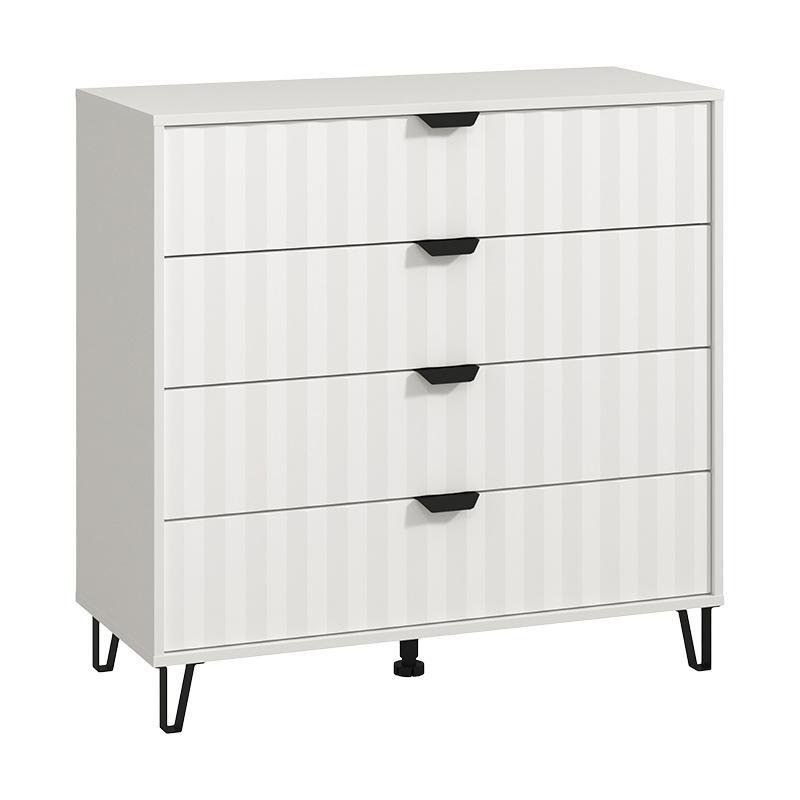 Κομότα - Συρταριέρα Brest 4F Λευκό - Λευκό Ματ 93x40x90 εκ. Κομότα - Συρταριέρα Brest 4F Λευκό - Λευκό Ματ 93x40x90 εκ.