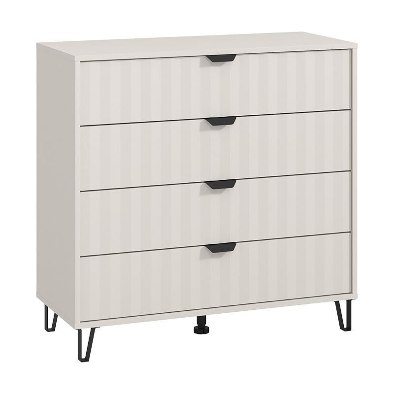 Κομότα - Συρταριέρα Brest 4F Cashmere - Cashmere Ματ 93x40x90 εκ. Κομότα - Συρταριέρα Brest 4F Cashmere - Cashmere Ματ 93x40x90 εκ.