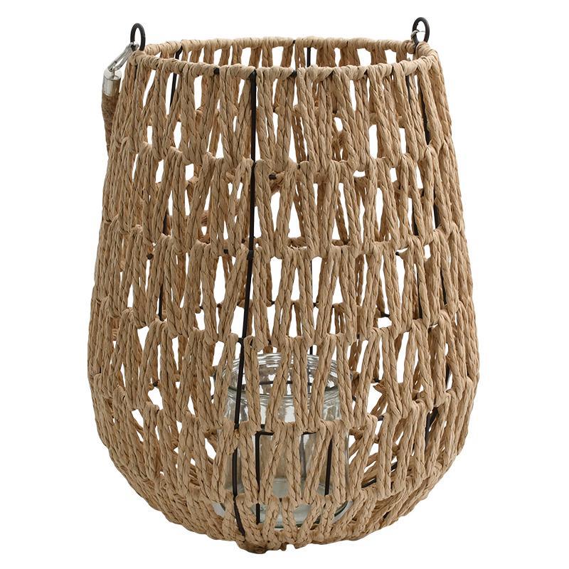 Ψαθινό Φανάρι FL011 Fylliana Umeko Φυσικό 28x33 εκ.