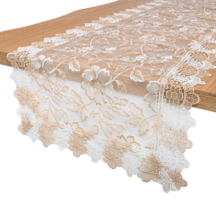 Τραπεζομάντηλο FL391 FYLLIANA Μπέζ 150x50 εκ.