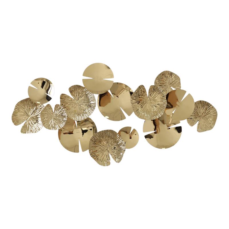 Διακοσμητικό τοίχου Lily Inart μέταλλο σε χρυσή απόχρωση130x64.5x6εκ Διακοσμητικό τοίχου Lily Inart μέταλλο σε χρυσή απόχρωση130x64.5x6εκ