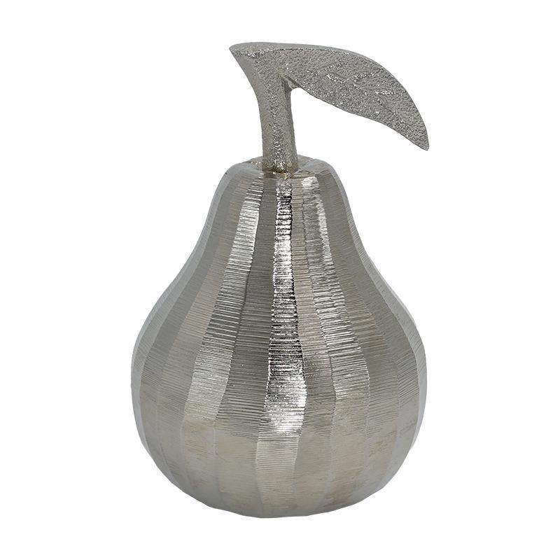 Μεταλλικό Διακοσμητικό Pear FL448  Fylliana Νίκελ χρώμα 11x16εκ