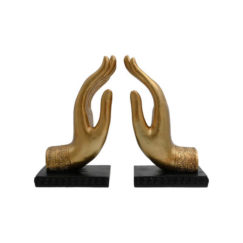 Σετ Βιβλιοστάτες 2τεμ. "Χέρι" FL544 Fylliana Polyresin Μαύρο-Χρυσό χρώμα 11x9x19εκ Σετ Βιβλιοστάτες 2τεμ. "Χέρι" FL544 Fylliana Polyresin Μαύρο-Χρυσό χρώμα 11x9x19εκ