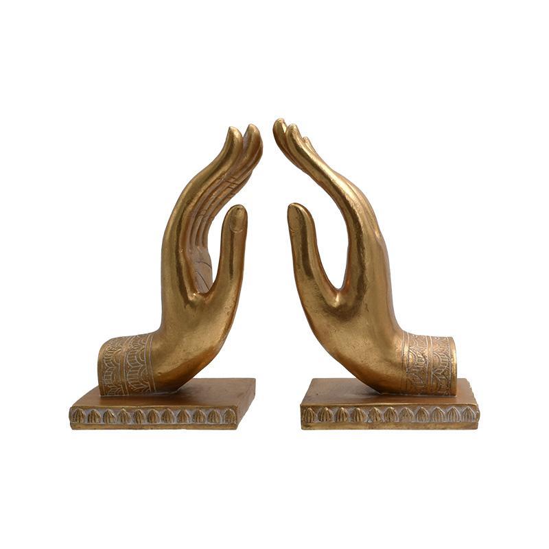 Σετ Βιβλιοστάτες 2τεμ. "Χέρι" FL545 Fylliana Polyresin Χρυσό-Λευκό χρώμα 11x9x19εκ Σετ Βιβλιοστάτες 2τεμ. "Χέρι" FL545 Fylliana Polyresin Χρυσό-Λευκό χρώμα 11x9x19εκ