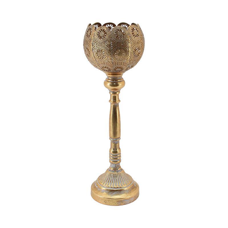 Μεταλλικό Κηροπήγιο FL245 Fylliana 15x15x44 εκ.