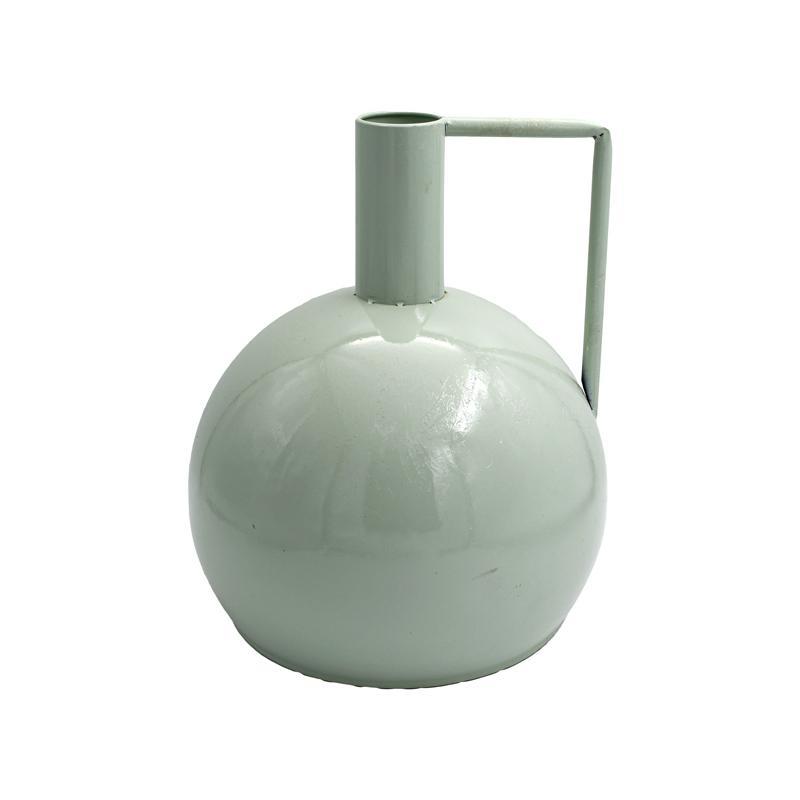 Μεταλλικό Διακοσμητικό Βάζο FL2052 Fylliana Mint - Λευκό Φ31x37 εκ.