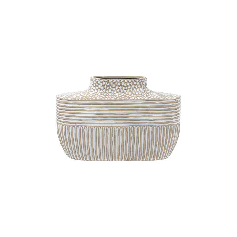 Κεραμικό Βάζο FL23765 Fylliana Μπεζ - Λευκό 23x11x15 εκ. Κεραμικό Βάζο FL23765 Fylliana Μπεζ - Λευκό 23x11x15 εκ.
