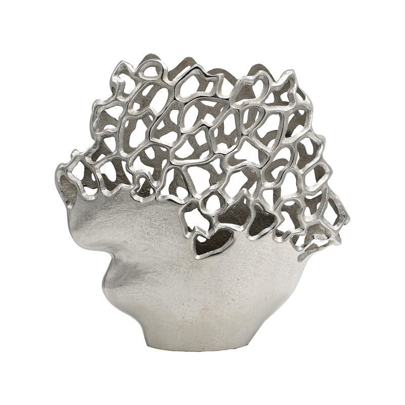 Μεταλλικό Βάζο FL8878 Fylliana Ασημί 33x9x32 εκ. Μεταλλικό Βάζο FL8878 Fylliana Ασημί 33x9x32 εκ.