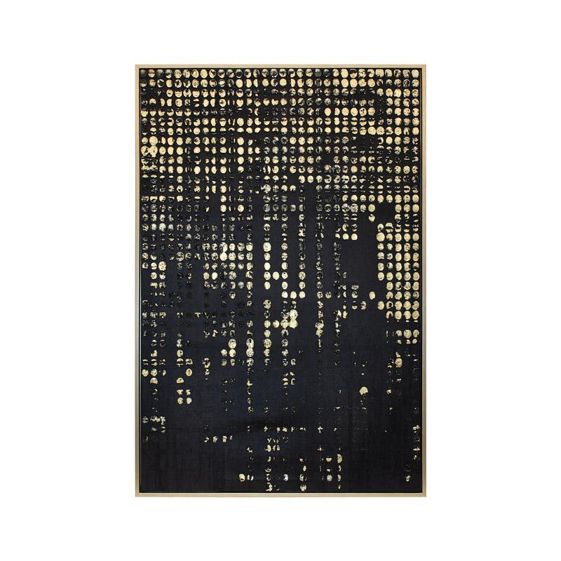 Πίνακας σε Καμβά FL247328 Fylliana με Πλαστικό Πλαίσιο σε Χρυσό και Μαύρο 80x4x120εκ.