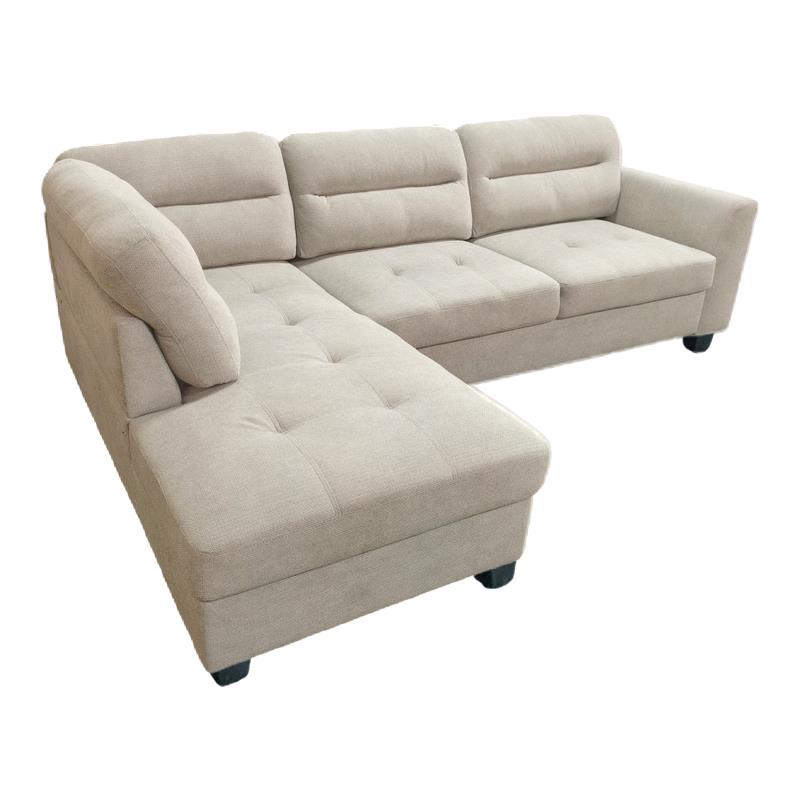 Γωνιακός καναπές δεξιά γωνία Camile ύφασμα σε μπεζ απόχρωση 270x174x95εκ Γωνιακός καναπές δεξιά γωνία Camile ύφασμα σε μπεζ απόχρωση 270x174x95εκ