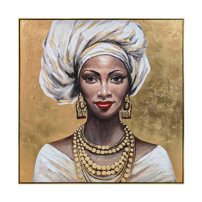 Πίνακας σε Καμβά "Woman Face" FL4962 Fylliana Καφέ - Χρυσό - Λευκό 100x3x100 εκ. Πίνακας σε Καμβά "Woman Face" FL4962 Fylliana Καφέ - Χρυσό - Λευκό 100x3x100 εκ.