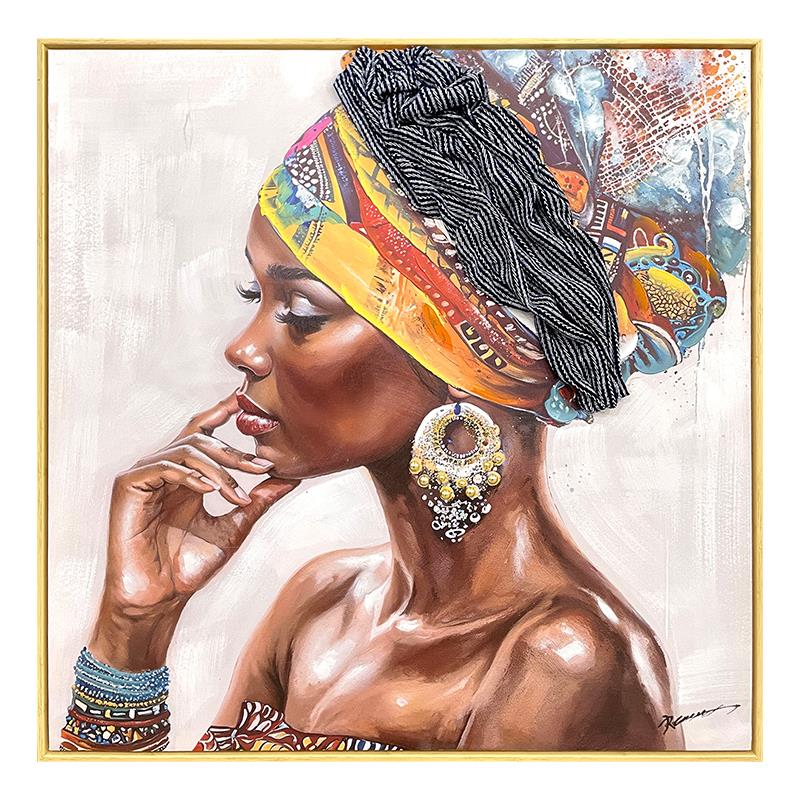 Πίνακας σε Καμβά Jalo Ι Inart με πλαίσιο 80x3.5x80εκ.