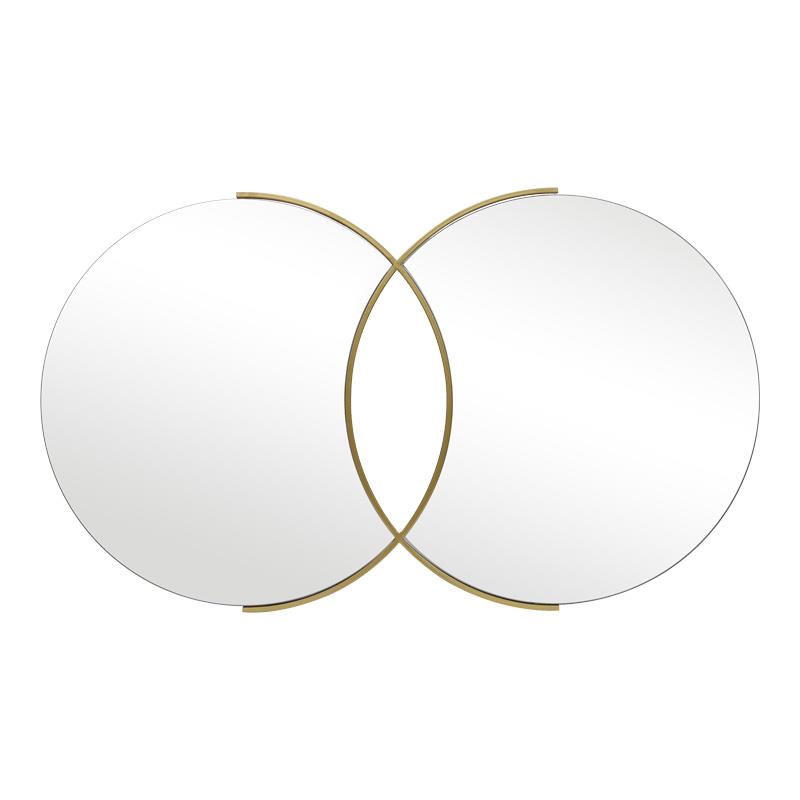 Καθρέπτης Τοίχου Miryata σε Χρυσό μέταλλο 105x3x60εκ.