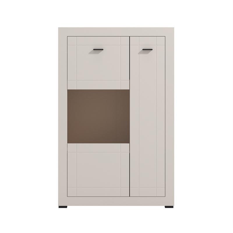 Βιτρίνα WARWICK 2K VS1 130 Cashmere Matt 84x35x130εκ Βιτρίνα WARWICK 2K VS1 130 Cashmere Matt 84x35x130εκ