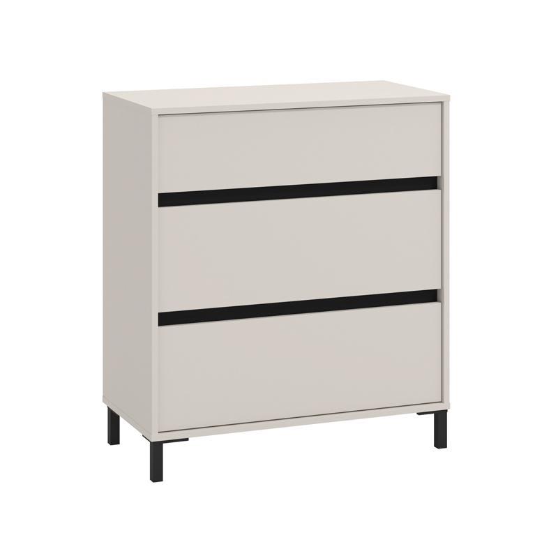 Συρταριέρα MARRON 80 3F Cashmere - Μαύρο ματ 80x40x90εκ. Συρταριέρα MARRON 80 3F Cashmere - Μαύρο ματ 80x40x90εκ.