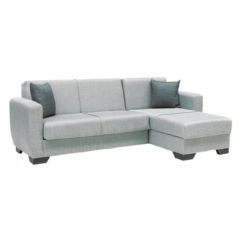 Γωνιακός Καναπές Κρεβάτι New Dolce Fylliana Ανοιχτό Γκρί 240x146x85εκ Γωνιακός Καναπές Κρεβάτι New Dolce Fylliana Ανοιχτό Γκρί 240x146x85εκ