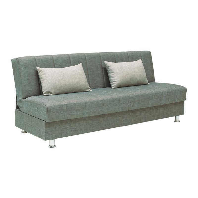 Καναπές - Κρεβάτι New Tiger Fylliana Καφέ σκούρο με Μπέζ Μαξιλάρια 190x85x83εκ