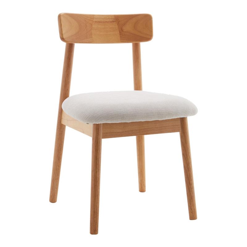 Καρέκλα Tullo rubberwood σε φυσική απόχρωση 46x45x78εκ