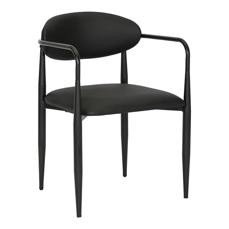 Καρέκλα Πολυθρόνα Kalone pu σε μαύρη απόχρωση 56x55x78εκ