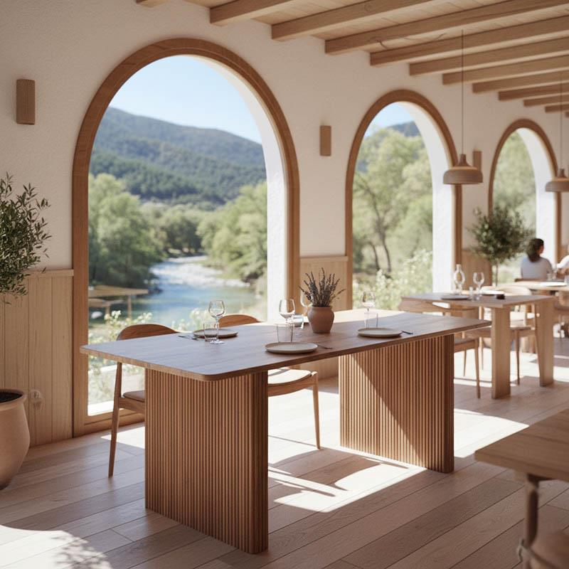 Τραπέζι Casi μασίφ ξύλο ακακίας σε φυσική απόχρωση 200x100x76εκ Τραπέζι Casi μασίφ ξύλο ακακίας σε φυσική απόχρωση 200x100x76εκ