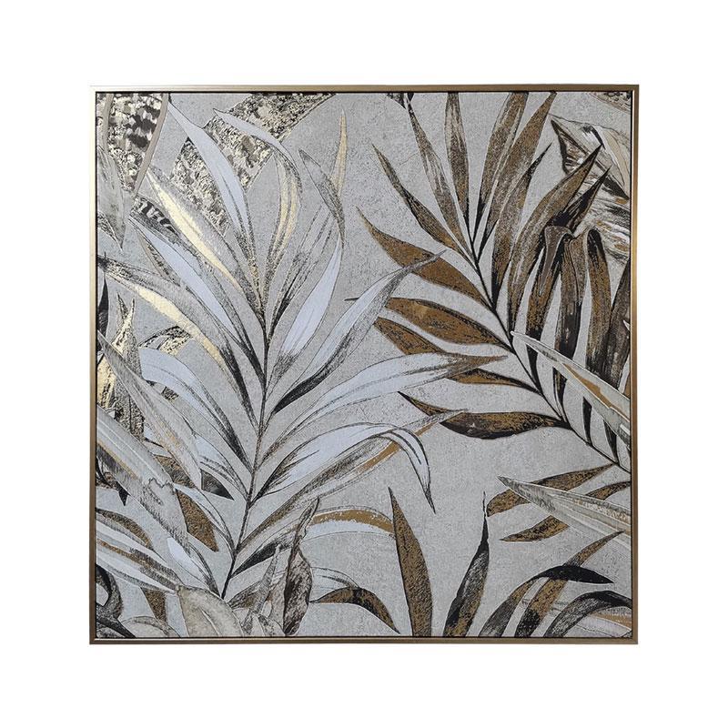 Πίνακας σε Καμβά με Πλαστικό πλαίσιο FL251381 Fylliana Χρυσό -Λευκό και Μπέζ 50x3x50εκ. Πίνακας σε Καμβά με Πλαστικό πλαίσιο FL251381 Fylliana Χρυσό -Λευκό και Μπέζ 50x3x50εκ.