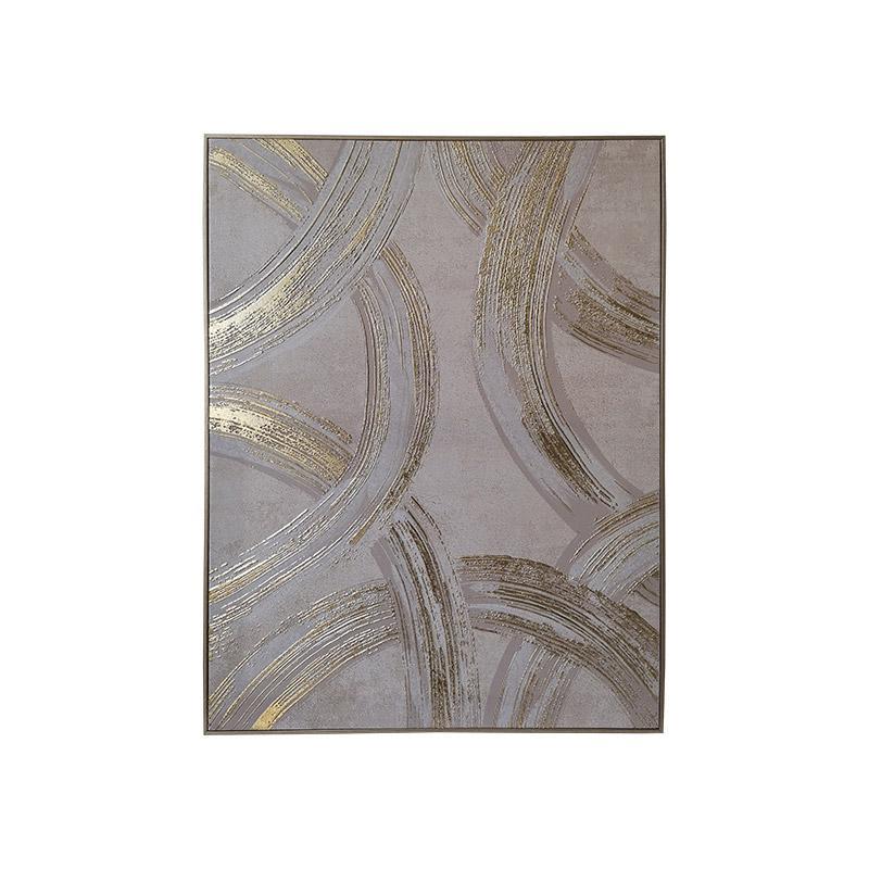 Πίνακας σε Καμβά με Πλαστικό πλαίσιο FL252460 Fylliana Χρυσό -Λευκό και Μπέζ 60x4x80εκ. Πίνακας σε Καμβά με Πλαστικό πλαίσιο FL252460 Fylliana Χρυσό -Λευκό και Μπέζ 60x4x80εκ.