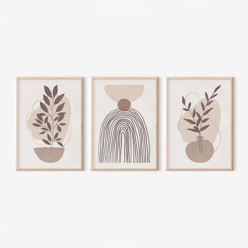 Πίνακας Frendy τρίπτυχος με ψηφιακή εκτύπωση και πλαίσιο 33x1.5x48εκ