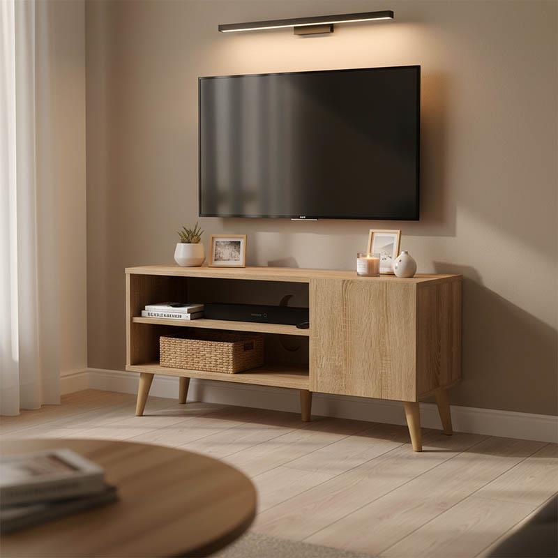 Έπιπλο τηλεόρασης Orianne σε sonoma απόχρωση 90x32x46εκ