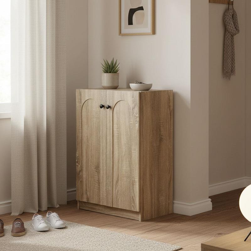 Παπουτσοθήκη-ντουλάπι Ambera σε sonoma απόχρωση 60x36.5x81.5εκ