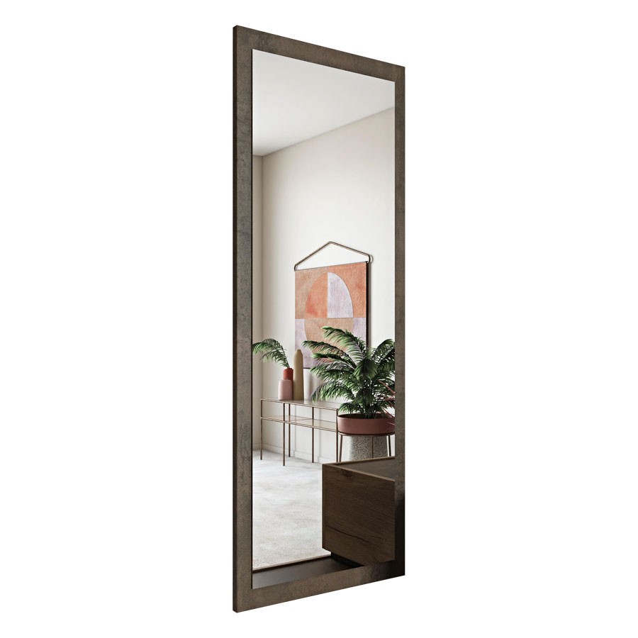 Καθρέπτης τοίχου LOFT σε Σκούρο Τσιμέντου χρώμα 123x4x44εκ.