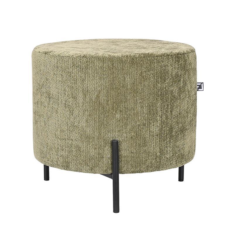 Σκαμπό Στρόγγυλο New Lux Fylliana Λαδί χρώμα 46x46x43εκ