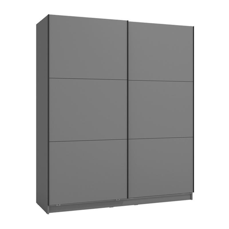 Ντουλάπα Sierra 180 Γκρί 180x62.5x210 εκ.