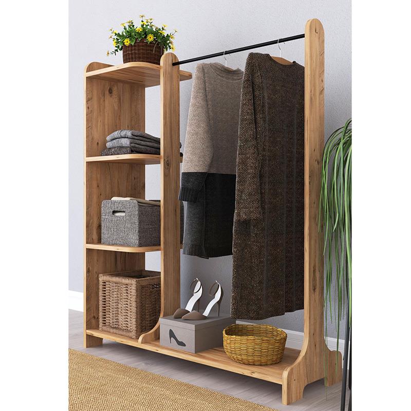 Έπιπλο εισόδου Renesme ανοιχτό καρυδί 106x35x128εκ Έπιπλο εισόδου Renesme ανοιχτό καρυδί 106x35x128εκ